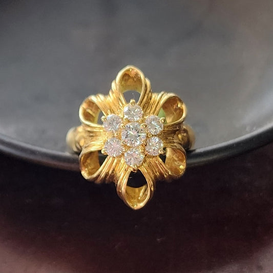 Diamond Flower Ring